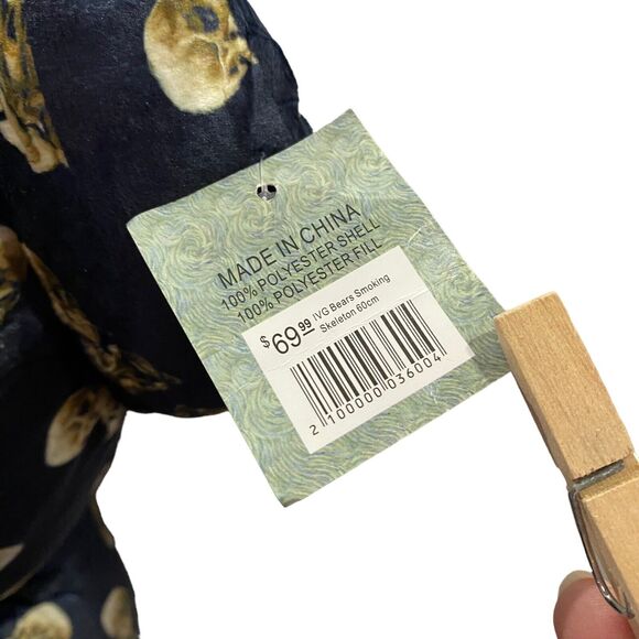 Vincent Van Gogh Bear Smoking Skeleton 60cm Teddy Plush Lighthouse Immersive NEW - Picture 7 of 12